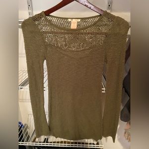 Green Sweater Dress or Long Shirt